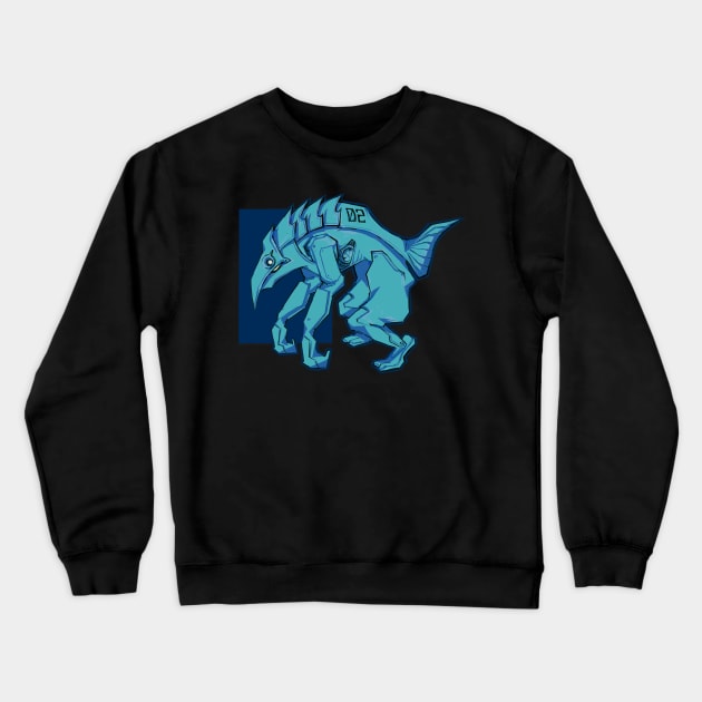 Mecha Robot Aquatic Fish Crewneck Sweatshirt by banditotees